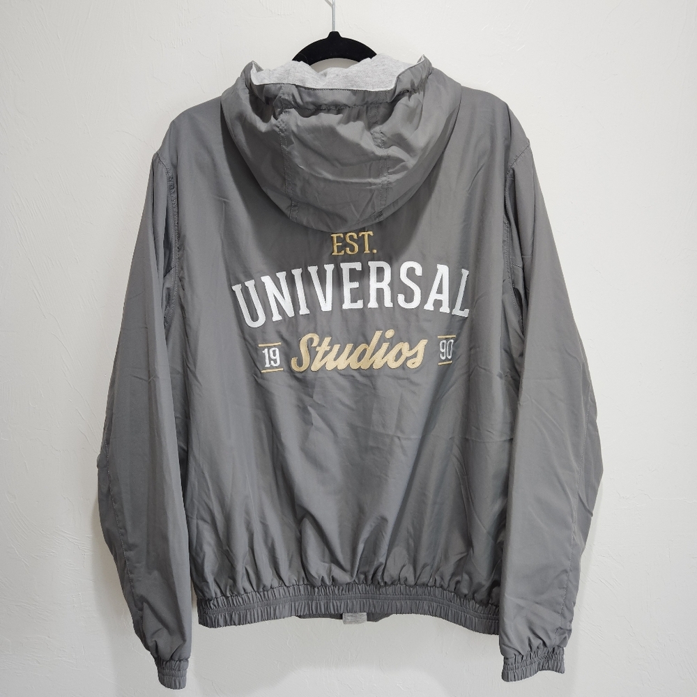 1990 Universal Studios Jacket Lined Hooded Full Zip Size Small Unisex Men Women